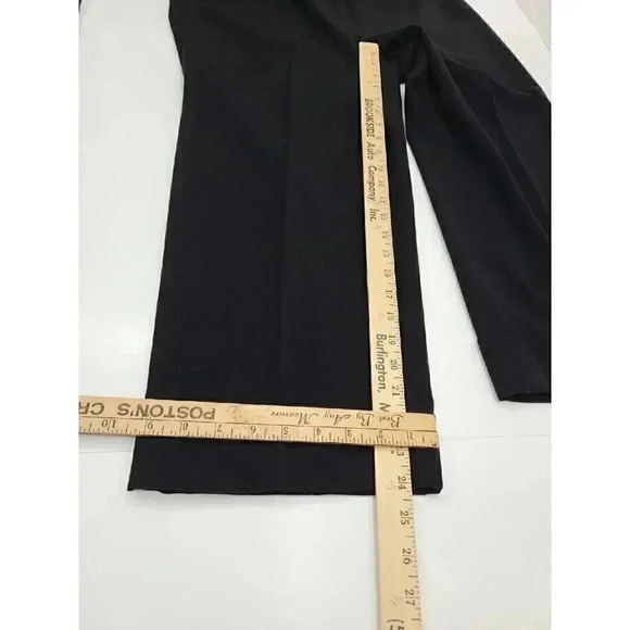 Chico's Black Ankle Pants Women's Size Large Cuffed Hem Wide Leg - Picture 6 of 6